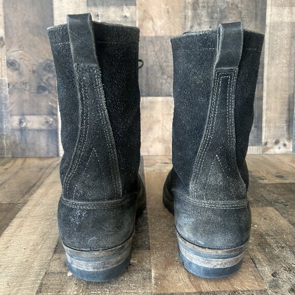 Whites Smokejumper Roughout Logger Packer Plain Toe Work Boots Mens 13 E - Picture 7 of 12